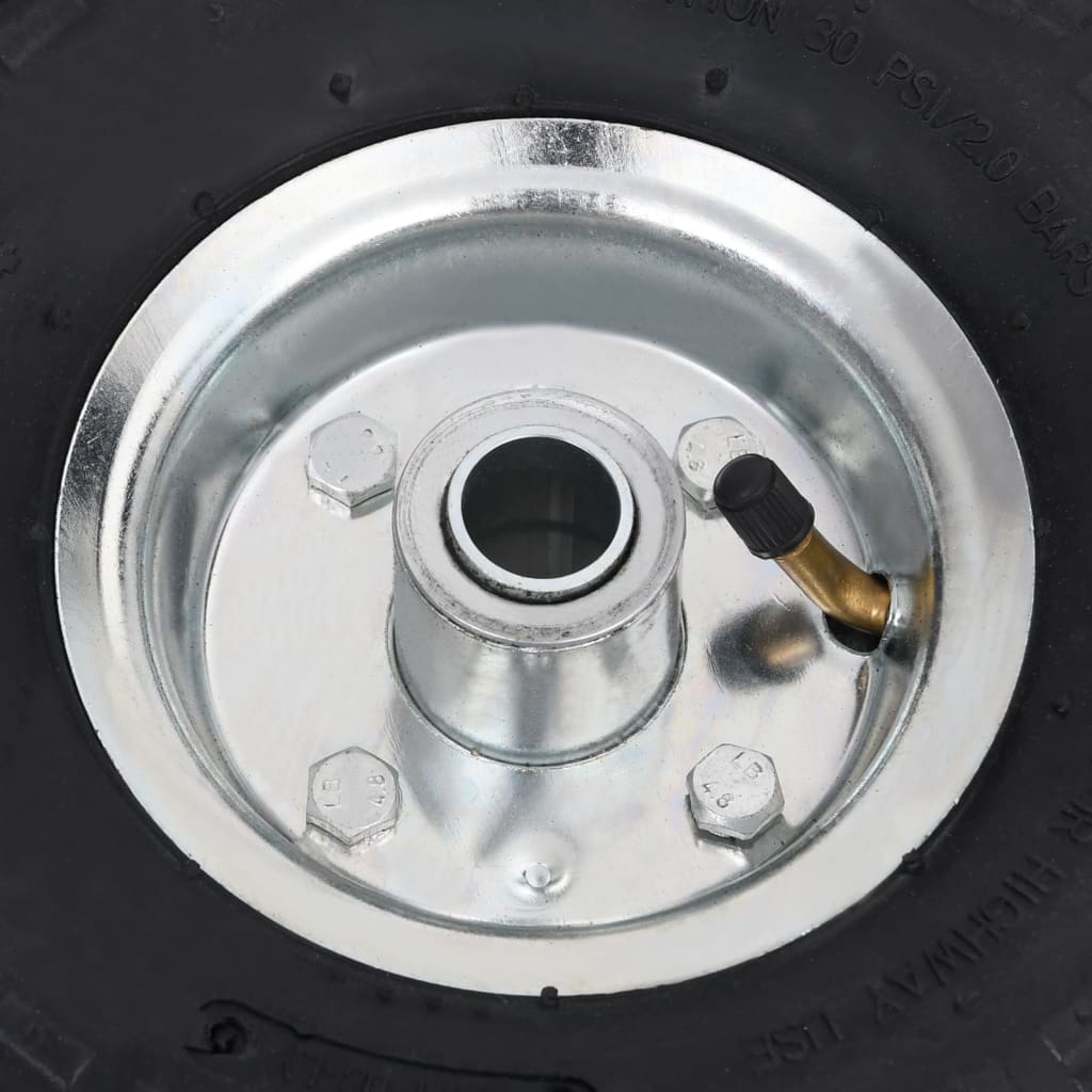 vidaXL Sackkarrenräder 2 Stk. Gummi 4,10 / 3,50 - 4 (260x83)