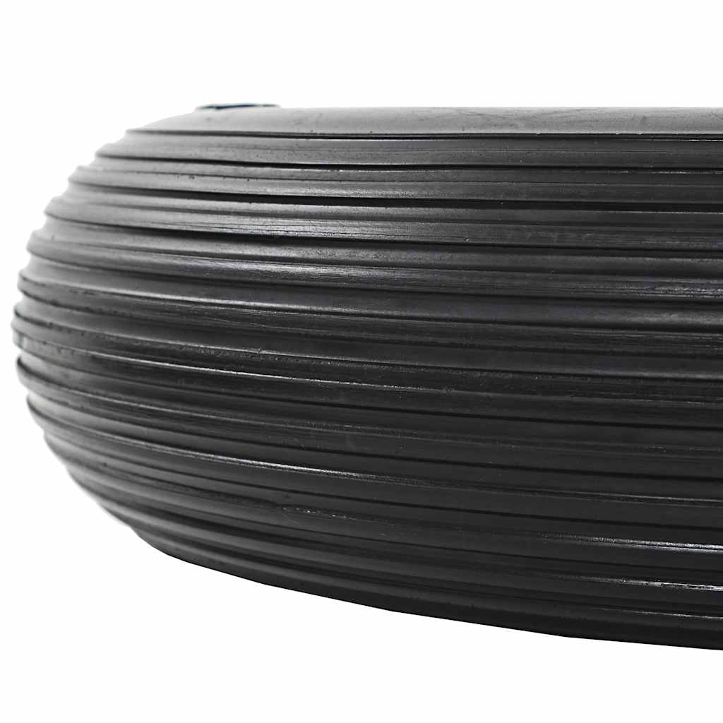 vidaXL Schubkarrenräder 2 Stk. mit Achsen Massives PU 4,00 - 8 390 mm