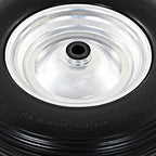 vidaXL Schubkarrenräder 2 Stk. mit Achsen Massives PU 4,00 - 8 390 mm