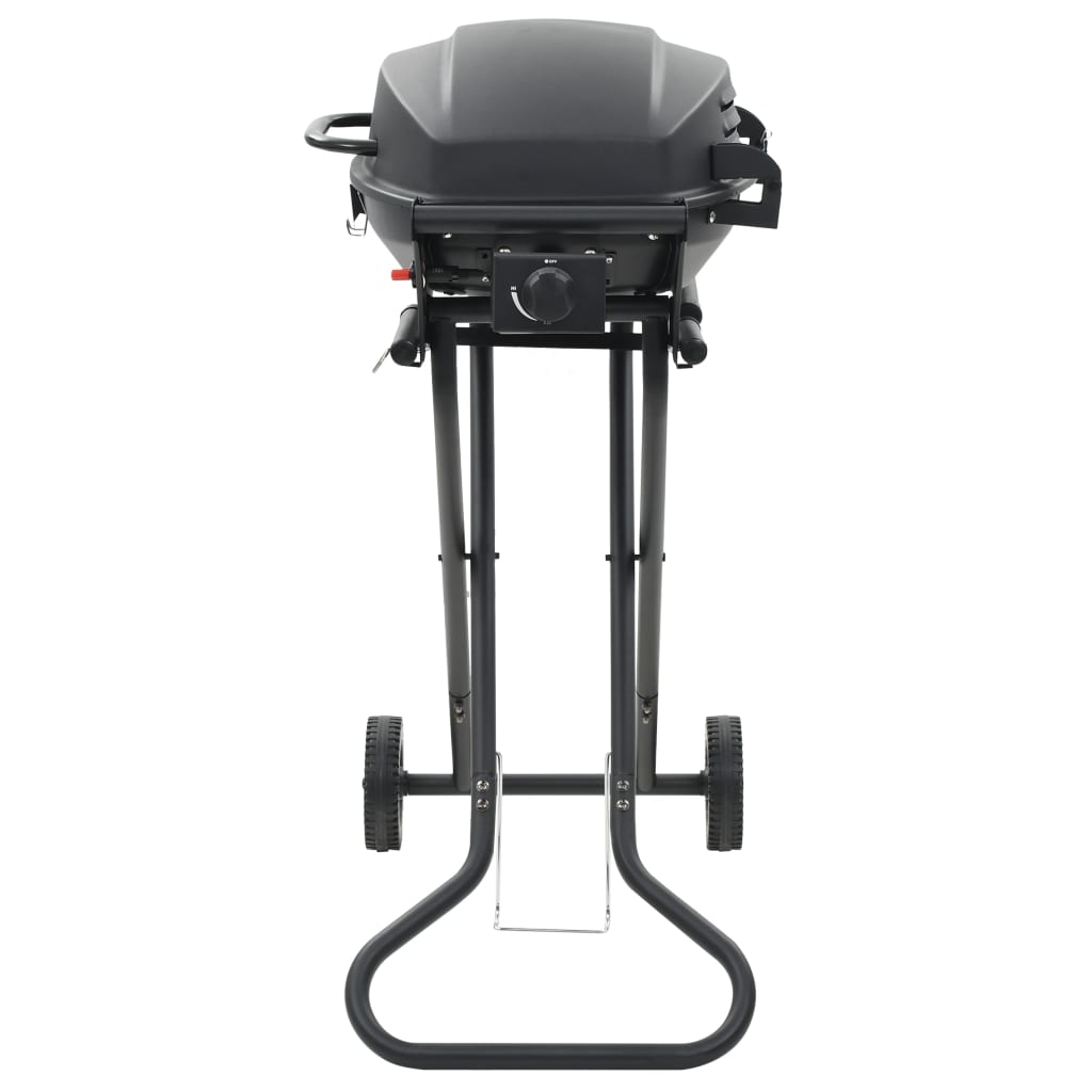 vidaXL Gasgrill Tragbar mit Kochzone Schwarz