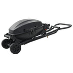 vidaXL Gasgrill Tragbar mit Kochzone Schwarz