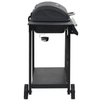 vidaXL Gasgrill mit 6 Flammen Stahl Schwarz