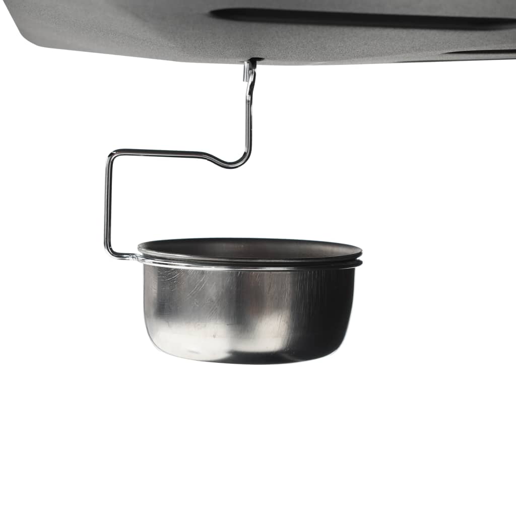 vidaXL Gasgrill mit 6 Flammen Stahl Schwarz