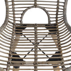 vidaXL Esszimmerstühle 4 Stk. Braun Natürliches Rattan