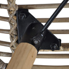 vidaXL Esszimmerstühle 4 Stk. Braun Natürliches Rattan