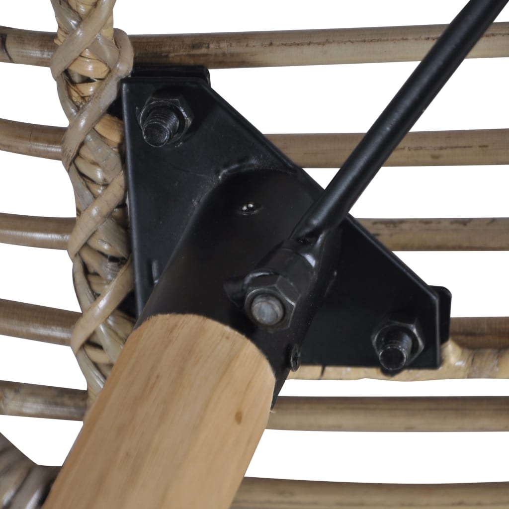 vidaXL Esszimmerstühle 4 Stk. Braun Natürliches Rattan