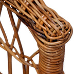 vidaXL Gartenstuhl Rattan Natur Braun