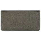vidaXL Waschbecken 30x30x15 cm Flussstein Schwarz