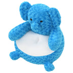 vidaXL Elefant Kuscheltier Plüsch Blau
