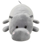 vidaXL Hippo Kuscheltier Plüsch Grau