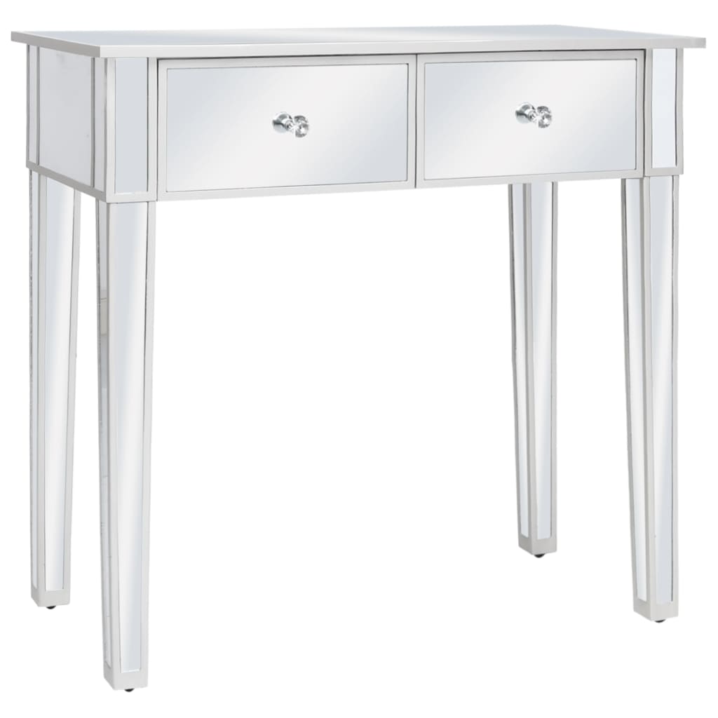 vidaXL Verspiegelter Schminktisch mit Hocker MDF und Glas