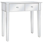 vidaXL Verspiegelter Schminktisch mit Hocker MDF und Glas