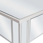 vidaXL Verspiegelter Schminktisch mit Hocker MDF und Glas