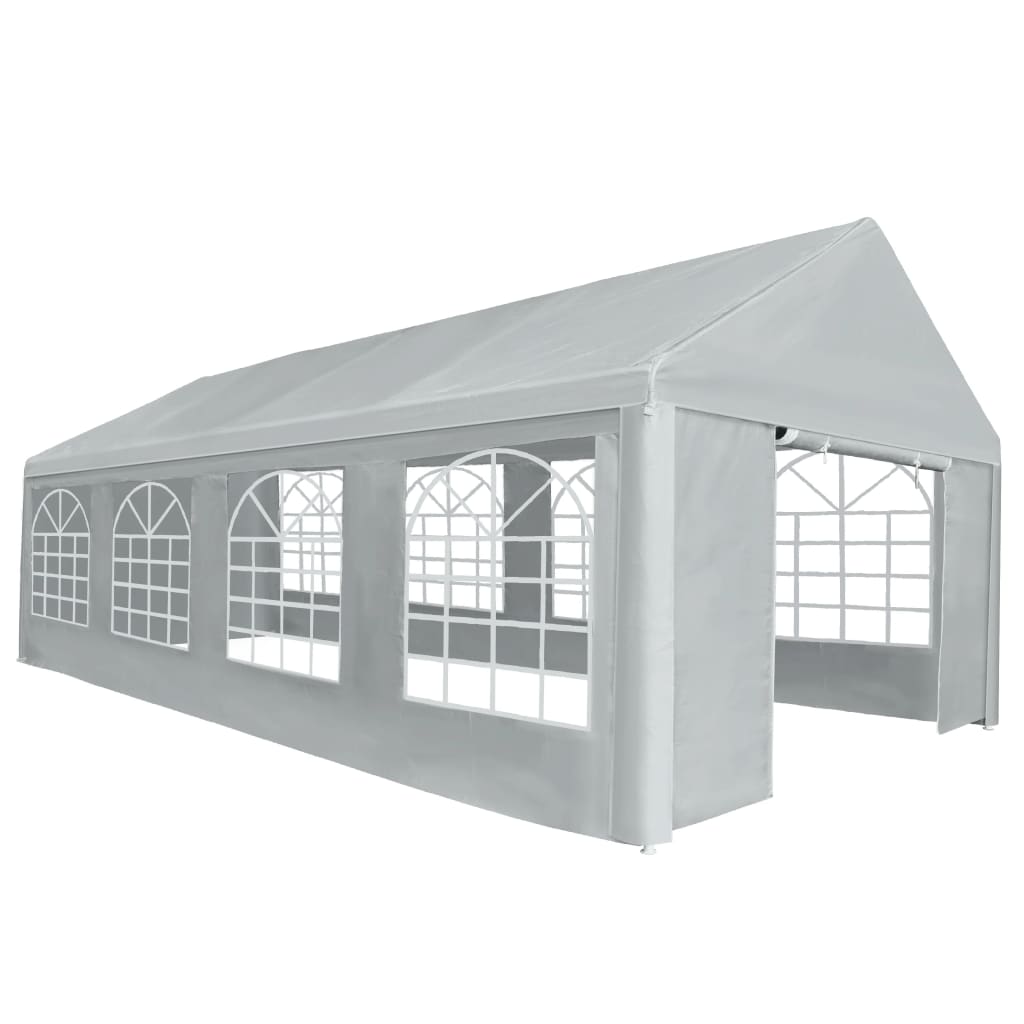 vidaXL Partyzelt PE 4x8 m Grau