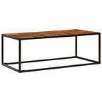 vidaXL Couchtisch 110x60x40 cm Massivholz Akazie und Stahl