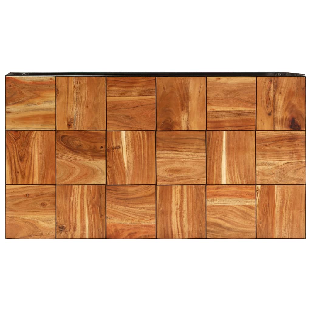 vidaXL Couchtisch 110x60x40 cm Massivholz Akazie und Stahl