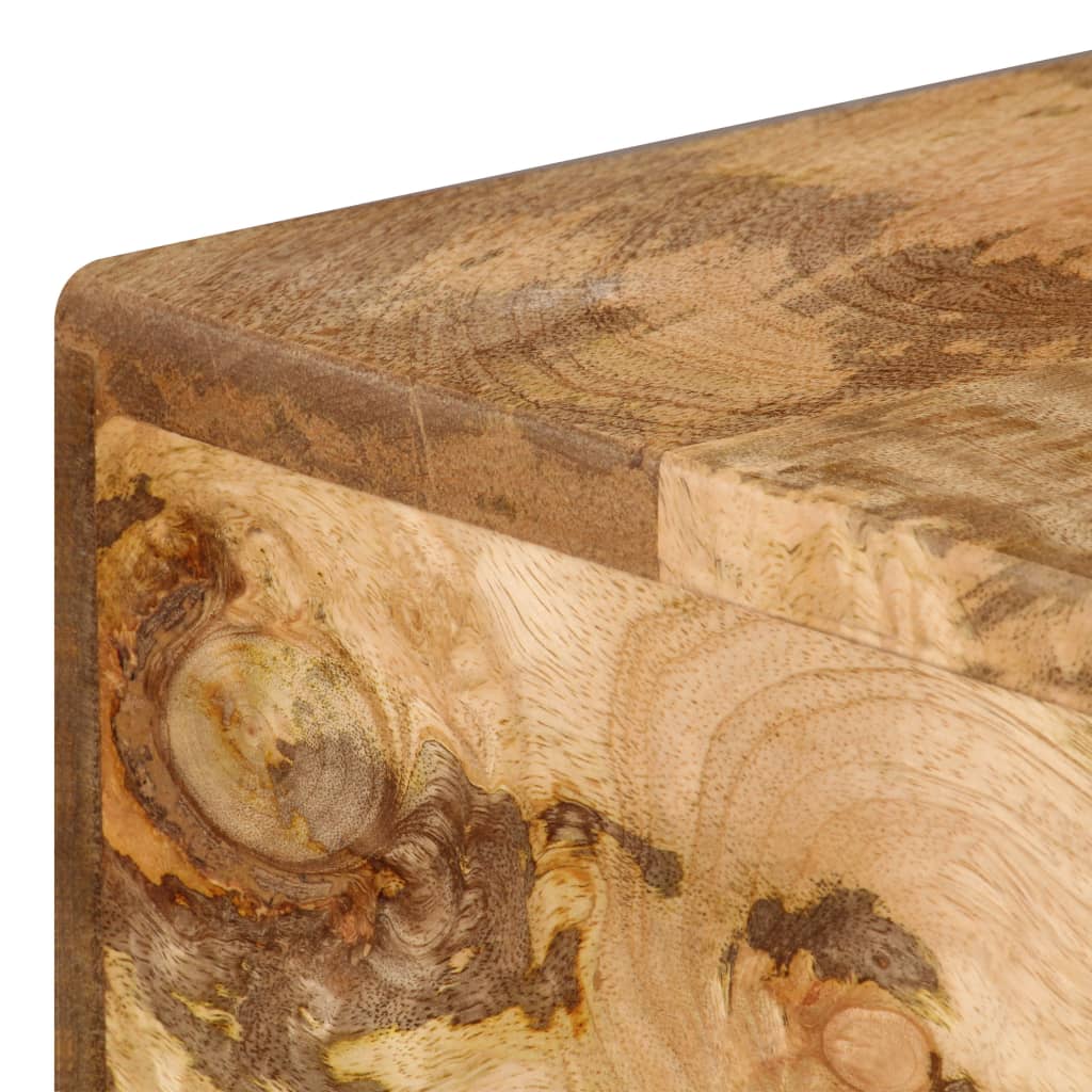 vidaXL Schreibtisch mit Schubladen Massivholz Mango 110×50×76 cm