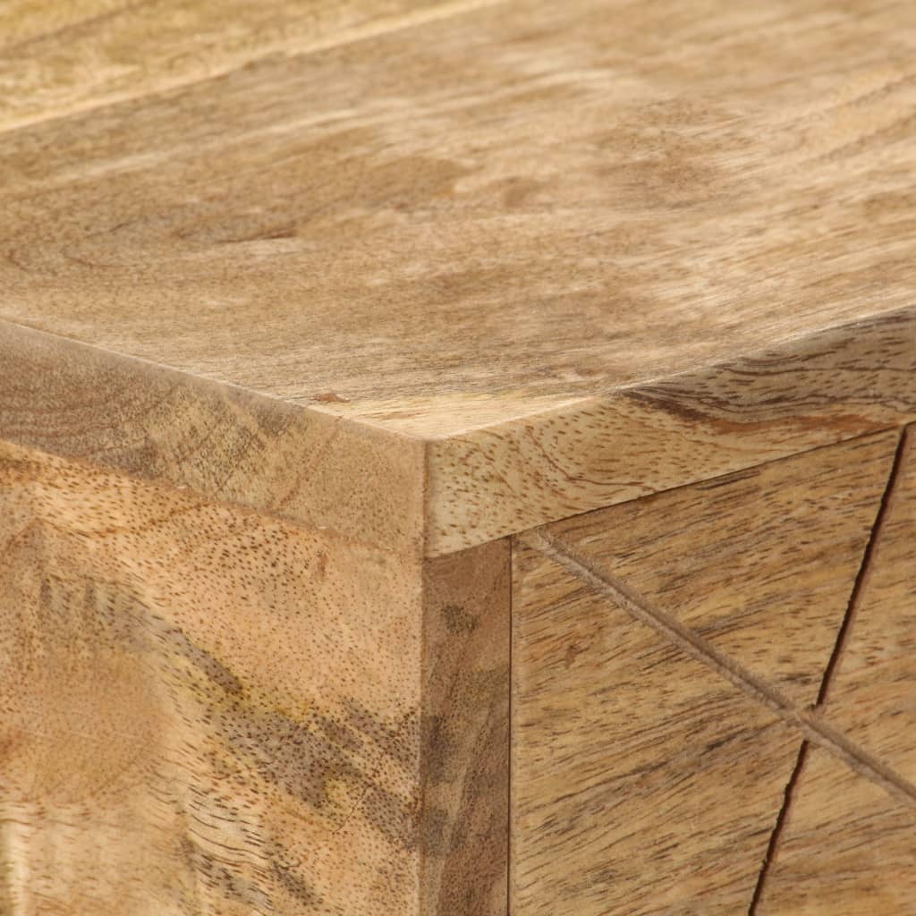 vidaXL Schreibtisch mit Schubladen Massivholz Mango 110×50×76 cm