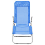 vidaXL Klappliegen 2 Stk. Textilene Blau