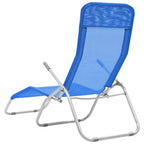 vidaXL Klappliegen 2 Stk. Textilene Blau