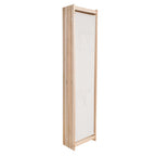 vidaXL 5-teiliger Raumteiler Creme 200 x 170 x 4 cm Stoff