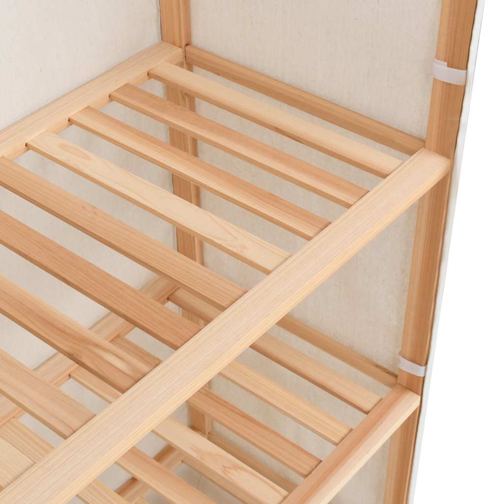 vidaXL Kleiderschrank mit 3 Ebenen 79 x 40 x 170 cm