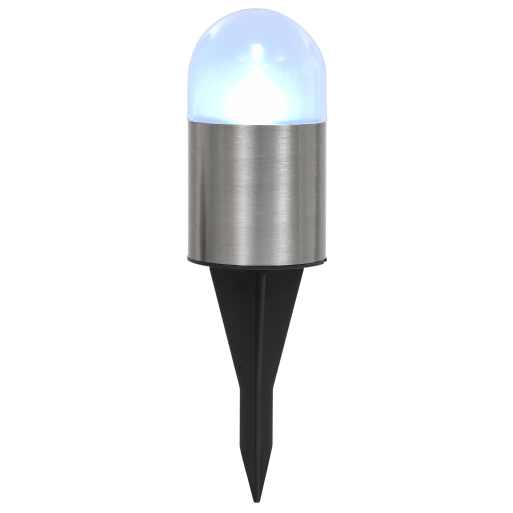 vidaXL Solar-Bodenleuchten 12 Stk. LED Weiß