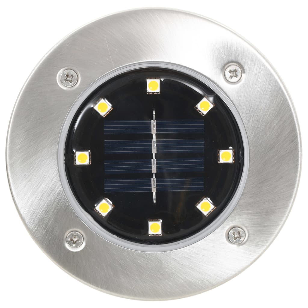 vidaXL Solar-Bodenleuchten 8 Stk. LED Warmweiß