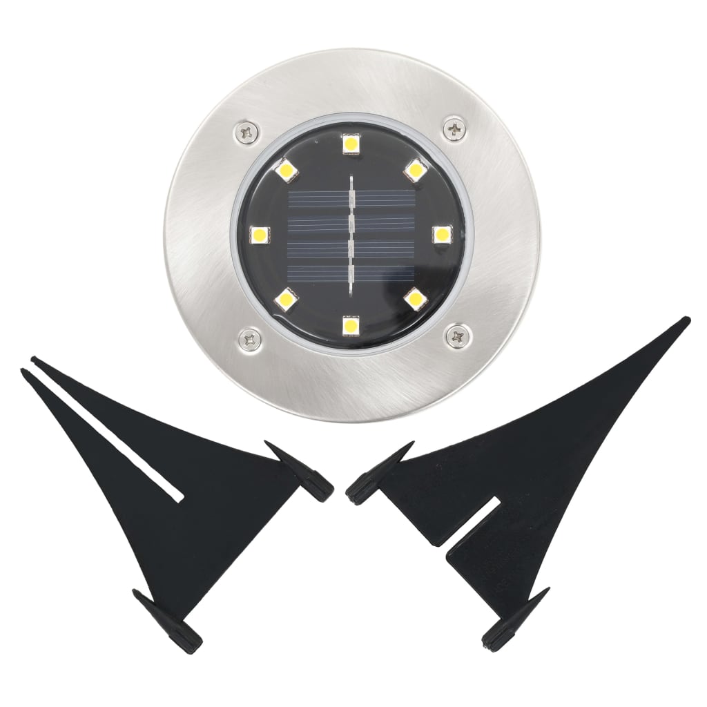 vidaXL Solar-Bodenleuchten 8 Stk. LED Warmweiß