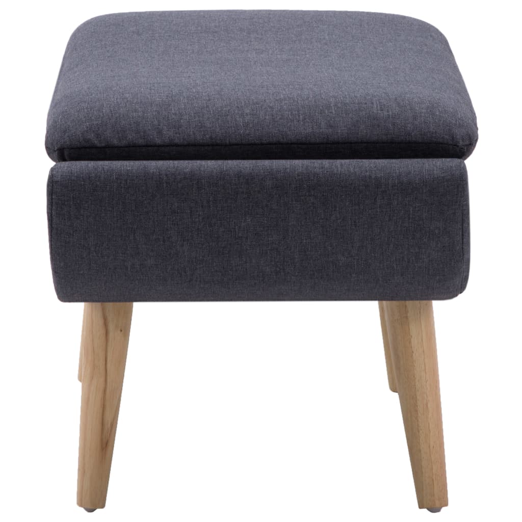 vidaXL Hocker Stoffbezug 73 x 43 x 42 cm Dunkelgrau