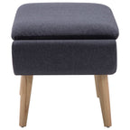vidaXL Hocker Stoffbezug 73 x 43 x 42 cm Dunkelgrau