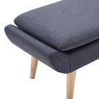 vidaXL Hocker Stoffbezug 73 x 43 x 42 cm Dunkelgrau