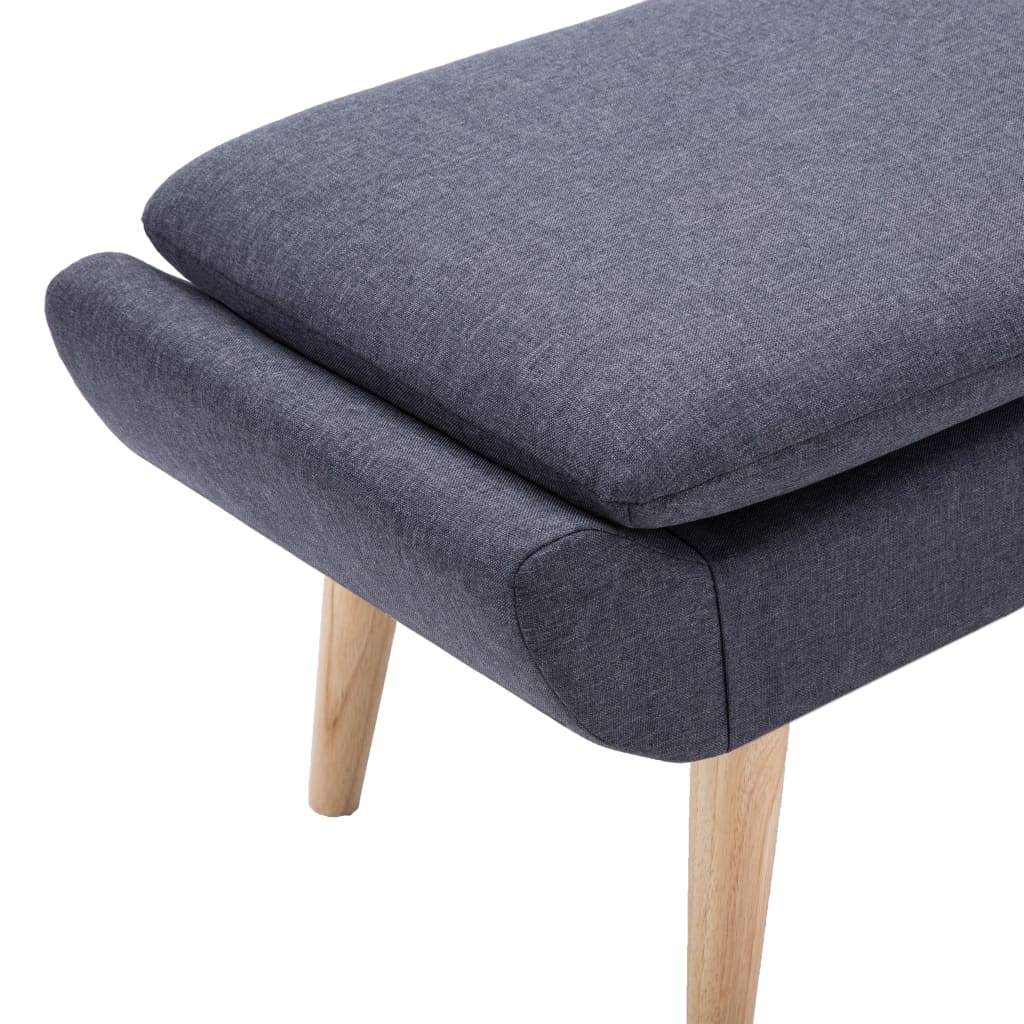 vidaXL Hocker Stoffbezug 73 x 43 x 42 cm Dunkelgrau