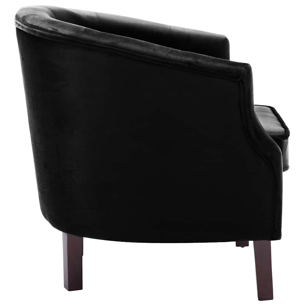 vidaXL Sessel Schwarz Samt