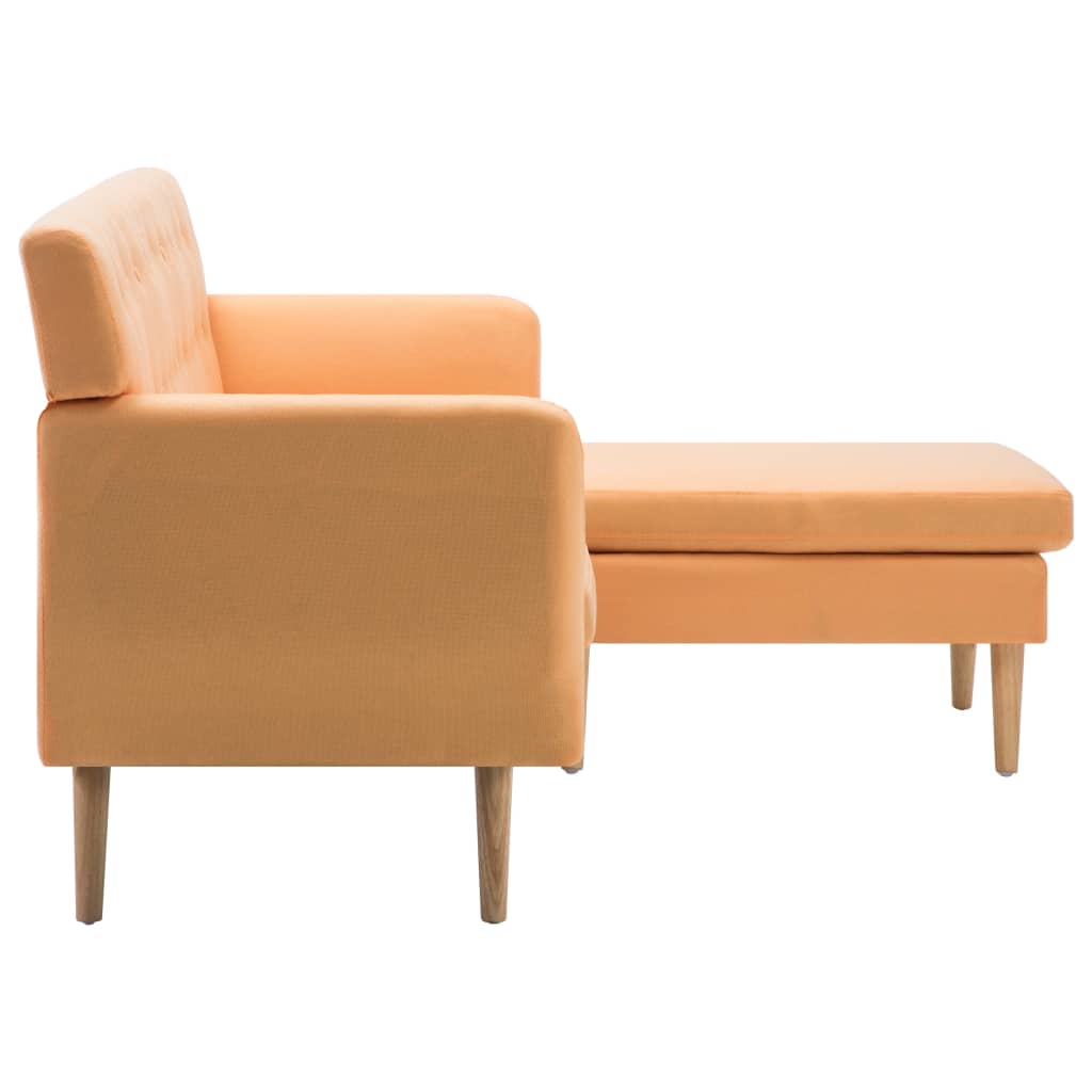 vidaXL Sofa L-Form Stoff 171,5x138x81,5 cm Orange