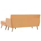 vidaXL Sofa L-Form Stoff 171,5x138x81,5 cm Orange