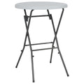 vidaXL Bartisch Klappbar Weiß 80x110 cm HDPE