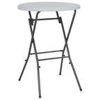 vidaXL Bartisch Klappbar Weiß 80x110 cm HDPE