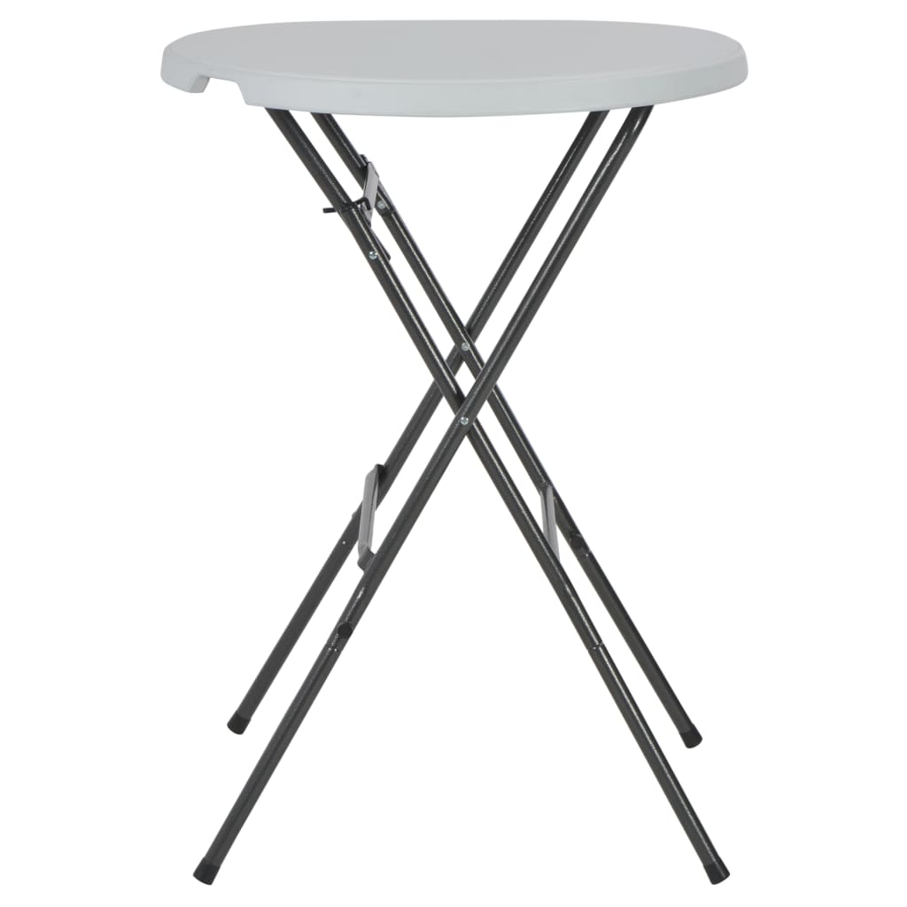 vidaXL Bartisch Klappbar Weiß 80x110 cm HDPE