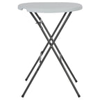 vidaXL Bartisch Klappbar Weiß 80x110 cm HDPE
