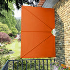 vidaXL Faltbarer Terrassen-Seitenfächer Terracotta-Rot 240×160 cm