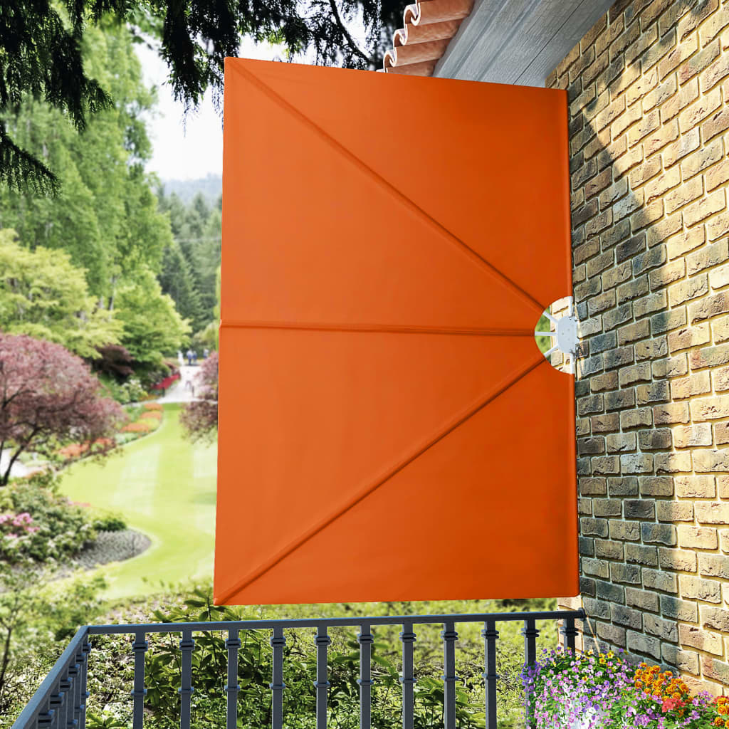 vidaXL Faltbarer Terrassen-Seitenfächer Terracotta-Rot 240×160 cm