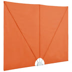 vidaXL Faltbarer Terrassen-Seitenfächer Terracotta-Rot 240×160 cm