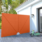 vidaXL Faltbarer Terrassen-Seitenfächer Terracotta-Rot 240×160 cm