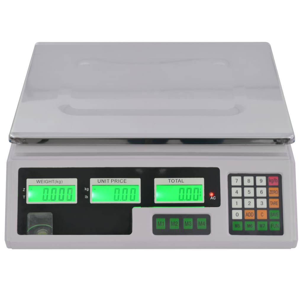 vidaXL Digitalwaage 30 kg mit Akku