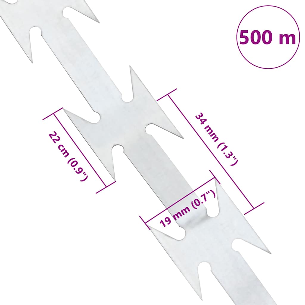 vidaXL NATO-Draht Verzinkter Stahl 500 m