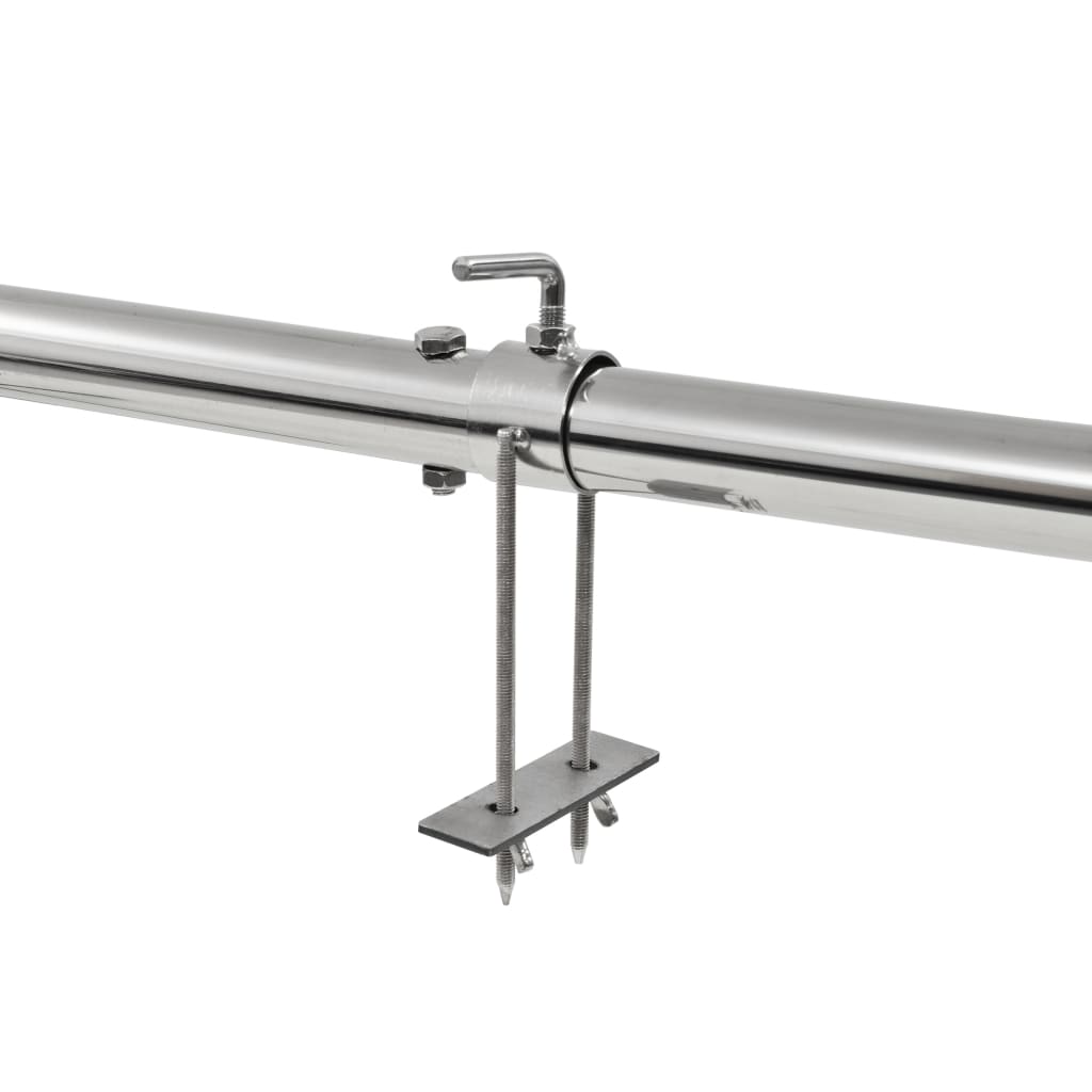 vidaXL Automatischer Grillspieß mit Motor Edelstahl 207×45×81 cm