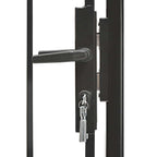 vidaXL Gartentor Woerden Stahl 1x1 m Schwarz