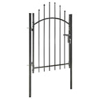 vidaXL Gartentor Woerden Stahl 1x1 m Schwarz
