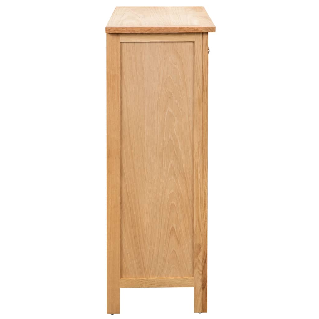 vidaXL Weinschrank 72x32x90 cm Massivholz Eiche